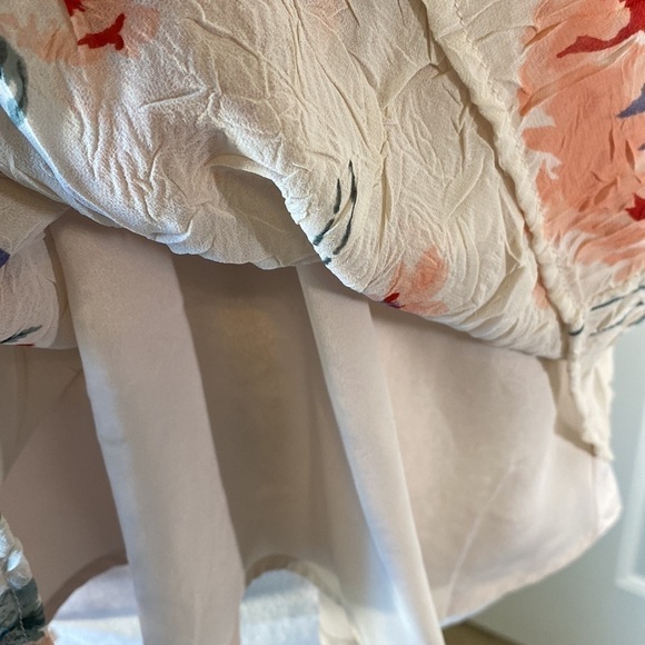 LUCKY brand‎ flutter sleeve tannish-Pink blush floral blouse, size medium - Picture 9 of 12